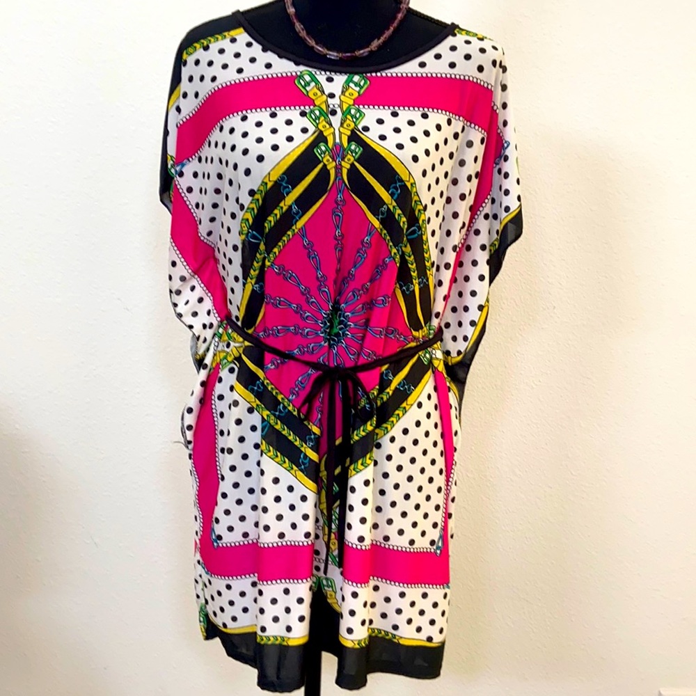Mini Caftan Dress, Tunic Top or Cover Up